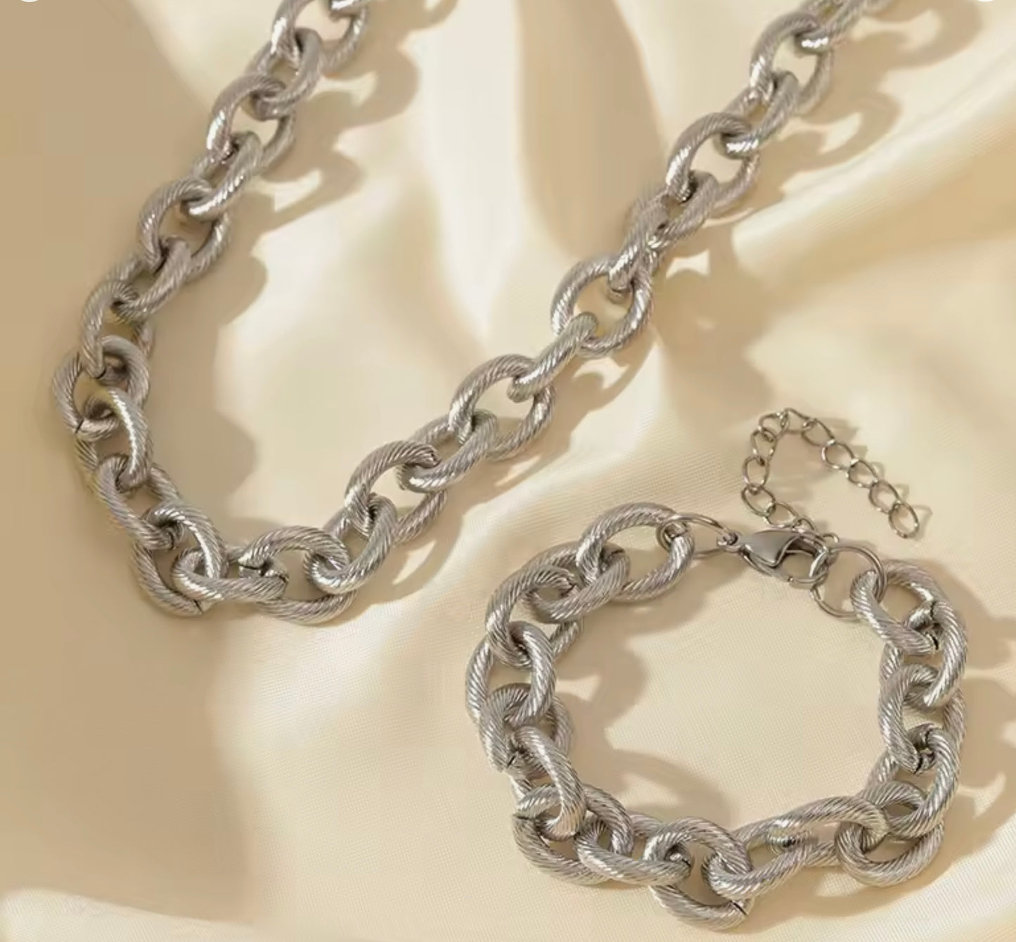 2Pcs set necklace and bracelet